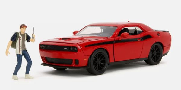 JAD35185 - DODGE Challenger de la serie The Walking Dead con figura GLENN 2015 Rojo - 1