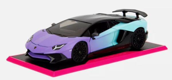 JAD35199 - LAMBORGHINI Aventador azul y morado - PINK SLIPS - 1