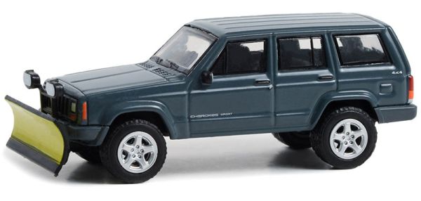 GREEN35260-E - 2000 JEEP Cherokee sport con quitanieves de la serie BLUE COLLAR en blister - 1