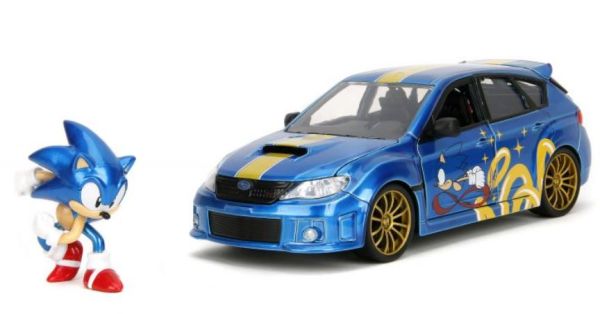 JAD35871 - SUBARU Impreza WRX STI 2012 azul con figura SONIC - 1