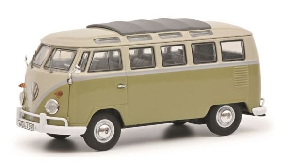 SCH3592 - VOLKSWAGEN T1b Samba verde beige - 1