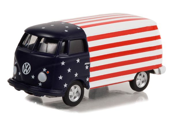 GREEN36060-A - VOLKSWAGEN T2 PANEL VAN 1964 Bandera Americana de la serie CLUB V-DUB en blister - 1