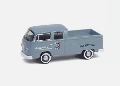 GREEN36110-D - 1978 VOLKSWAGEN Tipo 2 Doble Cabina Pick-up gris de la serie CLUB VEE-DUB en blister - 1