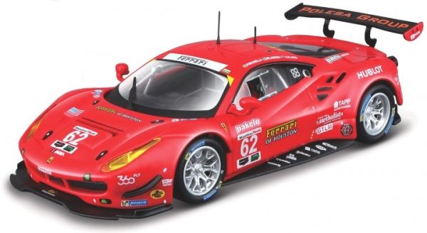 BUR36301RO - FERRARI 488 GTE #62 2017 Rojo - 1