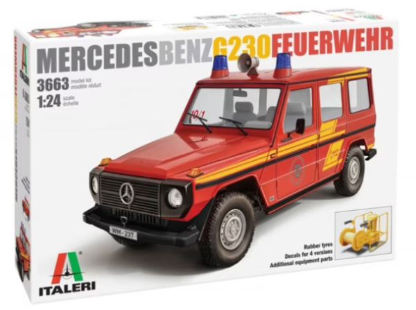 ITA3663 - MERCEDES G230 Bombero para montar y pintar - 1