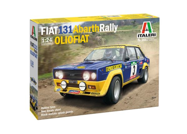 ITA3667 - FIAT 131 Abarth Rally OLIO Fiat para montar y pintar - 1