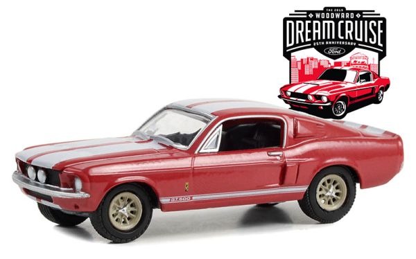 GREEN37280-F - SHELBY GT-500 Rojo de 1967 de la serie WOODWARD DREAM CRUISE en blister - 1