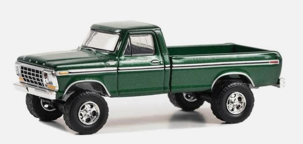 GREEN37300-D - FORD F-350 Custom 1979 de la serie 50 Aniversario BARRETT JACKSON en blister - 1