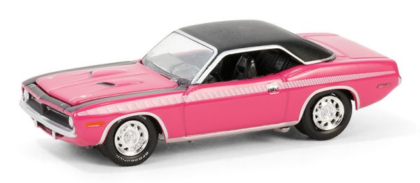 GREEN37310-D - PLYMOUTH Cuda 1970 Rosa de la gama BARRETT JACKSON en blister - 1