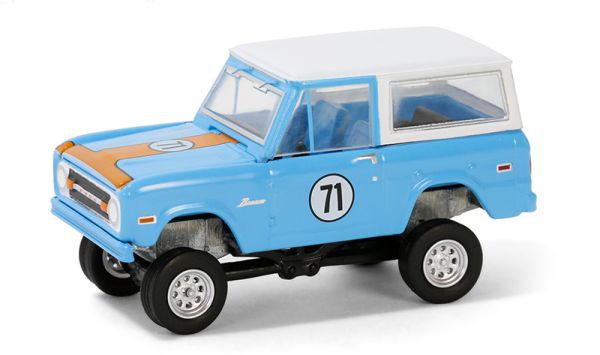 GREEN37310-F - 1971 FORD Bronco Azul de la serie BARRETT JACKSON en blister - 1