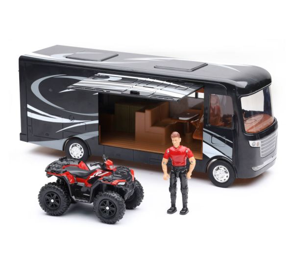 NEW37356 - Autocaravana con un quad POLARIS WP 1000 y un personaje - 1