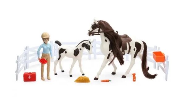 NEW37746A - Juego Valley Ranch con caballo blanco y jinete - 1