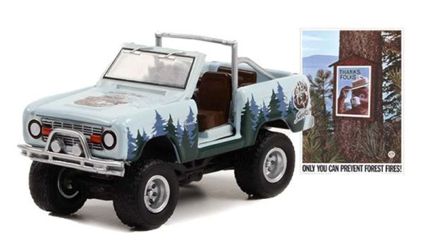 GREEN38020-C - 1967 FORD Bronco de la serie SMOKEY BEAR en blister - 1