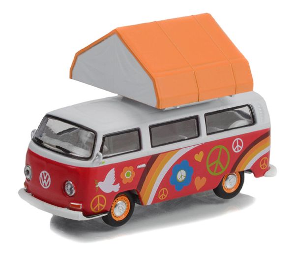 GREEN38030-A - VOLKSWAGEN Tipo 2 1968 Peace and Love de la serie THE GREAT OUTDOORS en blister - 1