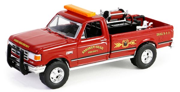 GREEN38060-E - FORD F-250 1990 Bomberos de la serie SMOKEY BEAR en blister - 1