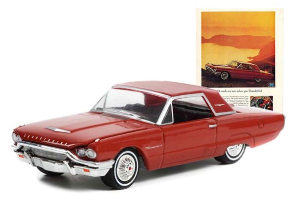 GREEN39100-B - FORD Thunderbird Hardtop 1964 rojo de la serie VINTAGE AD CARS en blister - 1