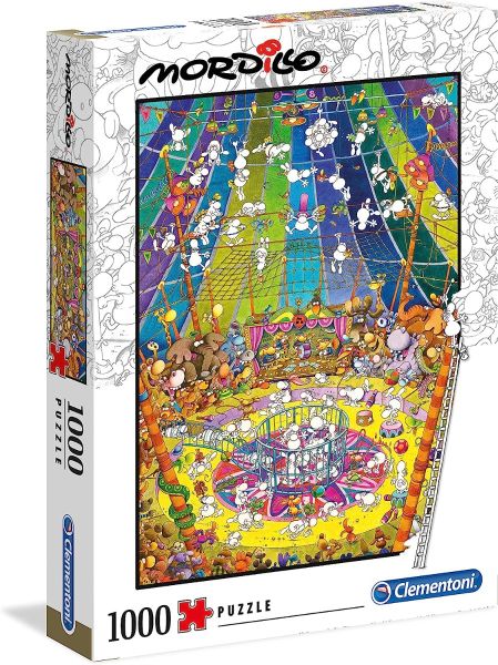 CLE39536 - Puzzle 1000 piezas MORDILLO circus - 1