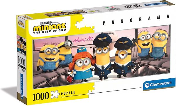 CLE39566 - Puzzle panorámico Los Minions 1000 piezas - 1