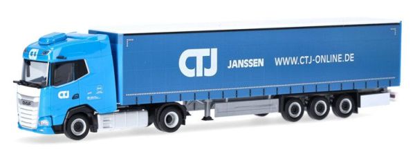 HER318495 - DAF XG 4x2 con remolque de lona 3 ejes CTJ - JANSSEN - 1