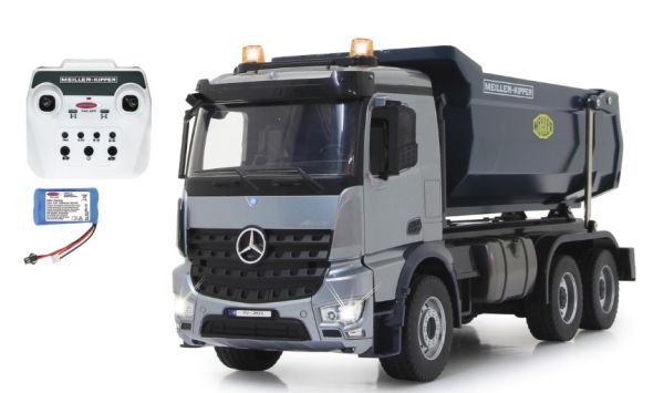 JAM406301 - MERCEDES Arocs volquete gris Radiocontrolado - 1