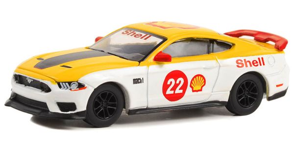 GREEN41125-F - FORD Mustang Mach 1 2022 #22 de la serie SHELL OIL Special Edition bajo blister - 1