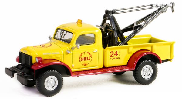 GREEN41155-A - DODGE Power Wagon Wrecker 1949 de la serie SHELL camión de remolque en blister - 1