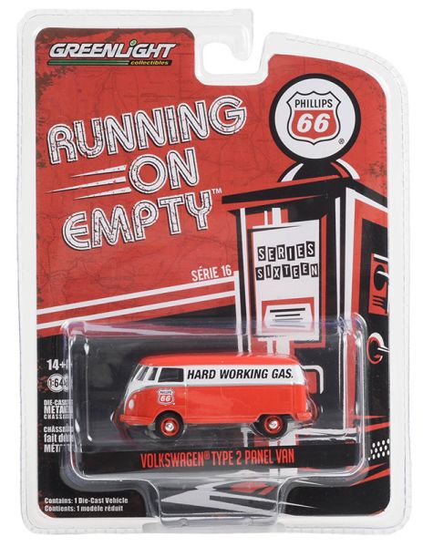 GREEN41160-F - VOLKSWAGEN Tipo 2 furgoneta - Phillips 66 de la serie RUNNING ON EMPTY en blister - 1