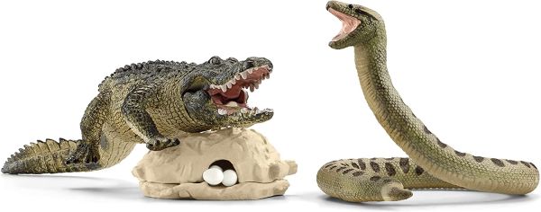 SHL42625 - Figuras del mundo de los animales salvajes - Duelo de caimanes contra anacondas - 1