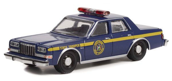 GREEN43000-A - 1985 DODGE Diplomat NEW YORK State Police de la serie HOT PURSUIT en blister - 1