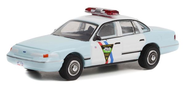 GREEN43000-B - 1992 FORD Crown Victoria Police Interceptor South Dakota de la serie HOT PURSUIT en blister - 1