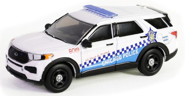 GREEN43030-D - FORD Police Interceptor utility 2019 Chicago Police de la serie HOT PURSUIT en blister - 1