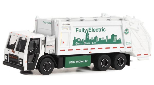 GREEN45170-C - MACK LR Camión de basura eléctrico 2021 de la serie SD TRUCKS en blister - 1