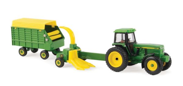 ERT45589 - JOHN DEERE 4960 con picadora de forraje arrastrada y remolque - 1