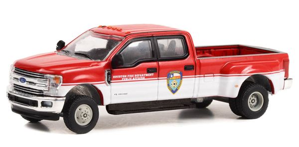 GREEN46110-D - FORD F-350 dually 2019 Departamento de Bomberos de Houston en blister - 1