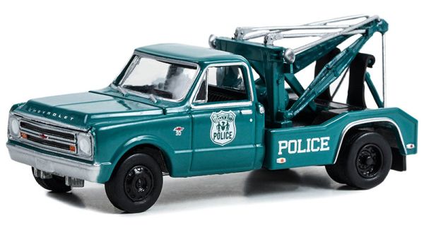 GREEN46120-A - 1967 CHEVROLET C-30 Policía de Nueva York CONDUCTORES DUALES en blister - 1