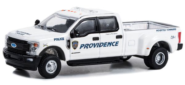 GREEN46120-E - 2018 FORD F-350 Policía de Rhode Island DUALLY DRIVERS bajo blister - 1