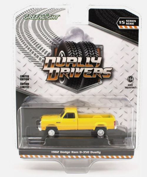 GREEN46150-B - DODGE Ram D-350 Dually 1982 amarillo de la serie DUALLY DRIVERS en blister - 1