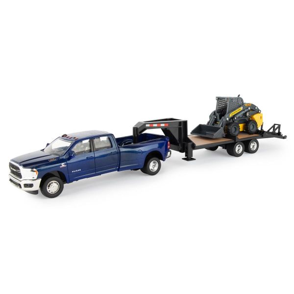 ERT47269 - DODGE ram 3500 con plataforma de cuello de cisne y minicargadora de ruedas NEW HOLLAND L230 - 1