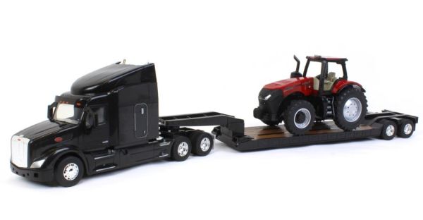 ERT47369 - PETERBILT 579 6x4 con cama baja de 2 ejes y CASE IH 380 Magnum - 1