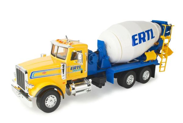 ERT47601 - PERTERBILT 367 volquete amarillo y azul ERTL - 1