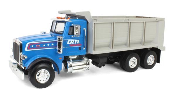 ERT47602 - PETERBILT 367 volquete azul y gris ERTL - 1