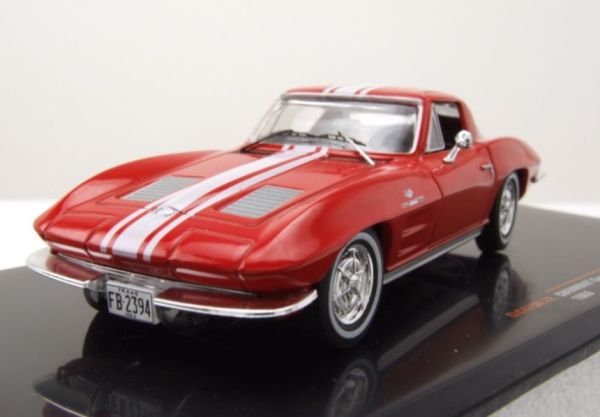 IXOCLC479N.22 - 1963 CHEVROLET Corvette stingray C2 rojo y blanco - 1