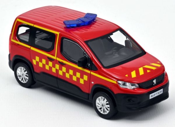 NOREV479071 - PEUGEOT Rifter 2019 Decoración lateral a cuadros del Cuerpo de Bomberos - 1