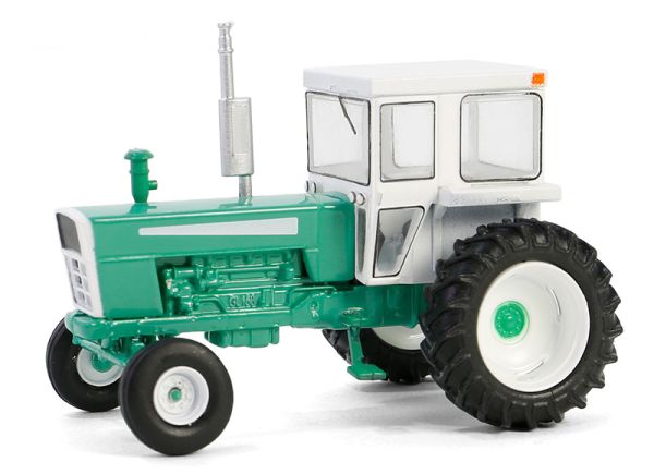 GREEN48090-A - Tractor verde con cabina blanca 1973 de la serie 09 DOWN ON THE FARM en blister - 1