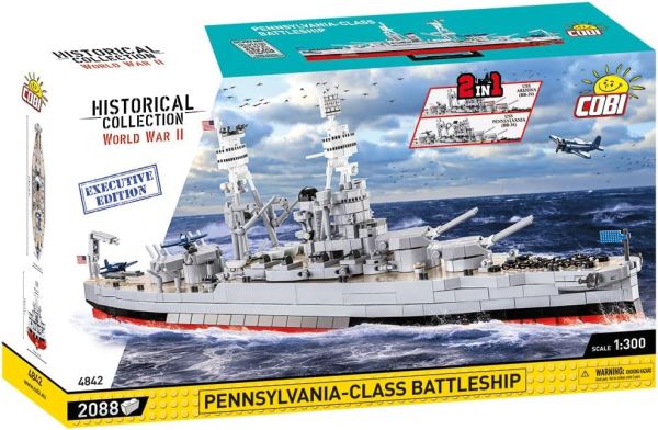 COB4842 - Acorazado PENNSYLVANIA - CLASE BATTLESHIP 2en1 Edición Exclusiva - 2088 Piezas - 1