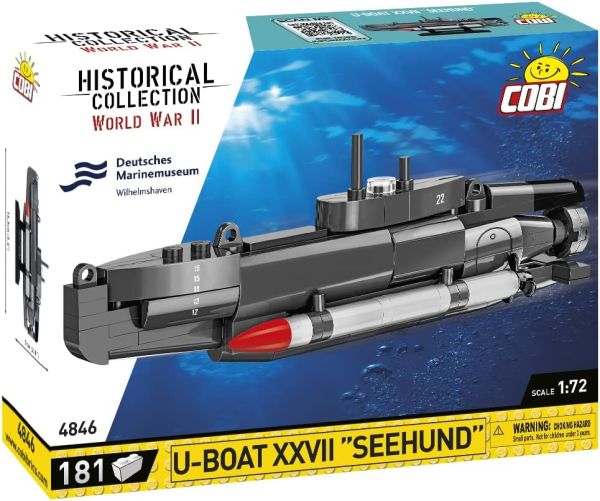 COB4846 - Submarino U-BOAT XXVII SEEHUND – 181 Piezas - 1