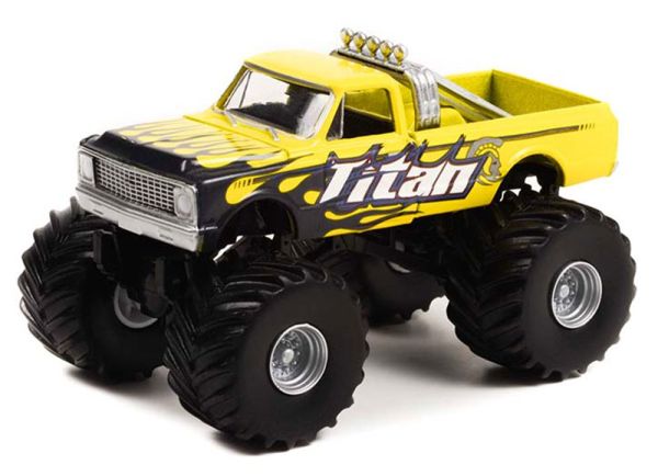 GREEN49110-A - CHEVROLET C-10 1972 Monster Truck TITAN de la serie KINGS OF CRUNCH en blister - 1