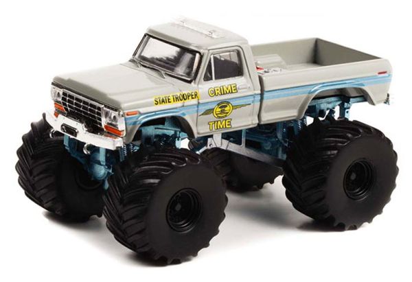 GREEN49110-C - 1979 FORD F-250 Monster Truck CRIME TIME STATE TROOPER de la serie KINGS OF CRUNCH en blister - 1