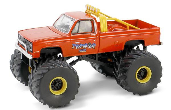 GREEN49150-B - 1986 CHEVROLET Silverado BUFFALO TREMOR II Monster truck de la serie KINGS OF CRUNCH en blister - 1