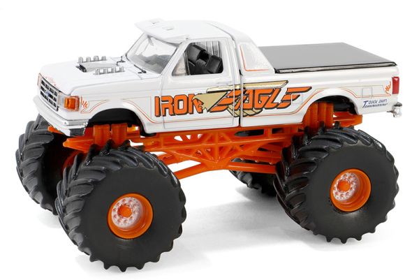 GREEN49150-E - FORD F-350 1990 Monster truck - IRON EAGLE de la serie KINGS OF CRUNCH en blister - 1